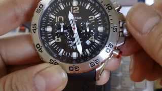 REVIEW NAUTICA N14536G CHRONOGRAPH LIGHT DIVING MENS WATCH [upl. by Hama248]