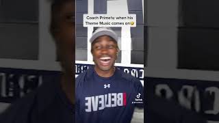 Coach Prime when his Theme Music comes on🤣🤣🔥🐐🐐 deionsanders coachprime jsu jacksonstate [upl. by Nireil]