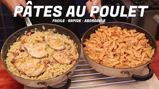 PÂTES AU POULET BACON ET CAJUN  Recettes faciles à réaliser quand on na pas beaucoup de temps [upl. by Oicelem517]