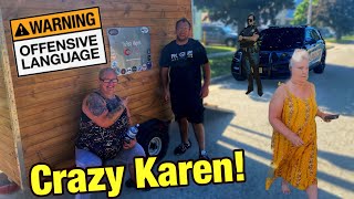 Crazy Karen Harassing Us While Magnet Fishing COPS CALLED [upl. by Notnek]