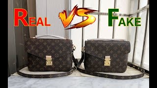 Real vs Fake Louis Vuitton Monogram Pochette Métis M44875 [upl. by Buchheim]