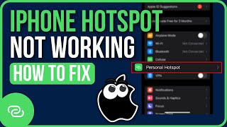 FIXED IPHONE PERSONAL HOTSPOT NOT WORKING 2024  Why is My Hotspot Not Working [upl. by Osnerol]