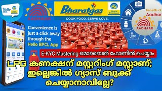 LPG EKYC mustering മൊബൈൽ ഫോണിൽ തന്നെ ചെയ്യാം How To Do EKYC Mustereing LPG gas connection [upl. by Panthea]