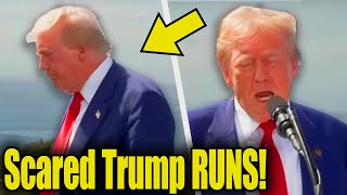 Trump RUNS AWAY From Reporters After Live IMPLOSION [upl. by Finnie]