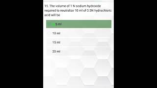 How much hydrochloric acid is required to neutralize 10 ml of Sodium Hydroxide [upl. by Lynnet960]