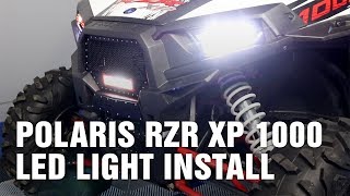 Polaris RZR XP 1000 Heretic LED Light Install [upl. by Llehcar]