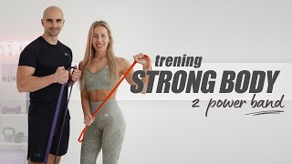 TRENING STRONG BODY  Z GUMAMI POWER BAND  DLA KOBIET I MĘŻCZYZN  Agata Zając i Karol Kwiliński [upl. by Ainehs950]