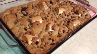 Cookie Dough Oreo Marshmallow Bake  Cooking with Courtney [upl. by Tessi]