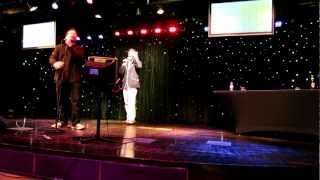 Paul S singing Come Sail Away at karaoke on JoCo Cruise Crazy II [upl. by Angelique975]