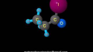 Molécula de yoduro de propanoilo [upl. by Aljan28]