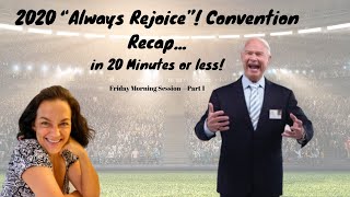 Jehovahs Witness Convention Recap in 20 minutes or less Friday Morning Part 1 AlwaysRejoice [upl. by Lynad924]