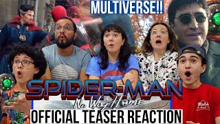 SPIDERMAN NO WAY HOME Official Teaser Trailer REACTION  MaJeliv Reactions  Multiverse arrives [upl. by Enenaej]