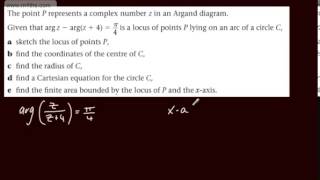 Further Pure 2 FP2 Complex Number Loci 9 Past Paper Question Edexcel Maths [upl. by Isaac]