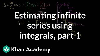 Series estimation with integrals  Series  AP Calculus BC  Khan Academy [upl. by Odlabu]