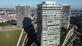 Besikstas Zorlu Center and Sisli by Drone 4k Istanbul Turkey [upl. by Ateuqal]