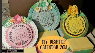 DIY Desktop calendar 2018 [upl. by Nevet]