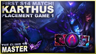 KARTHUS IS NOW MEGA OP MY FIRST GAME OF SEASON 14  League of Legends [upl. by Jillana]