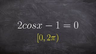 Solving a simple trigonometric equation by isolating cosine [upl. by Chambers]