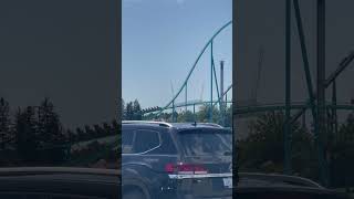 Leviathan at Canadas wonderland amusementpark rollercoaster shorts canadaswonderland [upl. by Aerdnat]