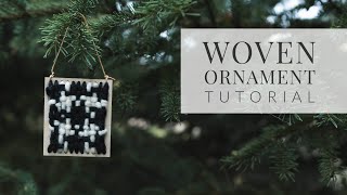 Woven Tree Ornaments Houndstooth Ornament Tutorial [upl. by Anivel]