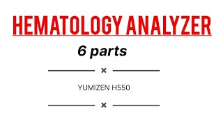 how to use CBC machine  Yumizen H550  Hematology Analyzer  Medical Education esay learning [upl. by Sile]