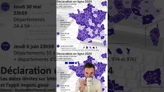 Date limite déclaration revenus 2024 selon les départements [upl. by Nohtanoj392]