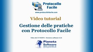 Gestione delle pratiche in Protocollo Facile [upl. by Gean648]