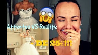 ATTENTE VS REALITE Aliexpress  Robes de mariée à  de 25€ [upl. by Edwina]