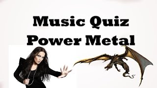 Music Quiz  Power Metal [upl. by Florencia]