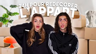 24H POUR REDÉCORER NOTRE NOUVEL APPART  partie 1 [upl. by Sik]