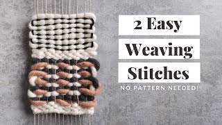 DIY Easy Weaving Stitches [upl. by Muhcan]