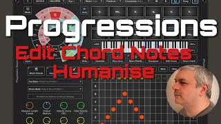 4Pockets Progressions AUv3 Intelligent Chord Generator Tutorial 5 How to edit Chord Notes Humanize [upl. by Jurdi]