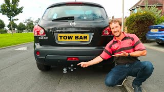 Towbar Installation Including Wiring  Electrics [upl. by Eseerehc]