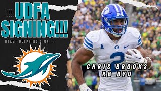 The Miami Dolphins Sign UDFA RB Chris Brooks [upl. by Rot]