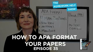 Steps To Using APA Format In Your Academic Essays  The Homework Help Show EP 35 [upl. by Rodrigo]