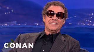 Will Ferrell Enjoys Wearing Ladies Sunglasses  CONAN on TBS [upl. by Faythe922]