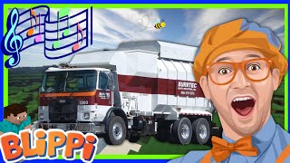 NEW BLIPPI Garbage Truck Song  Garbage Trucks in Action  Garbage Truck Song [upl. by Attenahs]