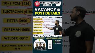 Big Update RRB Technician Grade 3 Vacancy Trade Wise Total Post Details rrbalptechnician rrb [upl. by Chem]