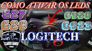 Tutorial Como Ativar Os Leds Do Volante Logitech G27  G29  G920  G923 Utilizando o Fanaleds [upl. by Nylra408]