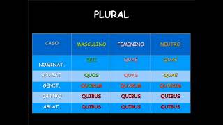 Pronombre Relativo Qui Quae Quod [upl. by Crudden]