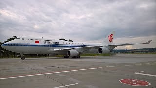 Lotnicza ciekawostka w Kraków Airport  Air China B747 B2447 [upl. by Enileme203]