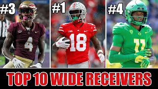 Top 10 WIDE RECEIVERS In The 2024 NFL Draft  MidSeason Rankings [upl. by Airat]