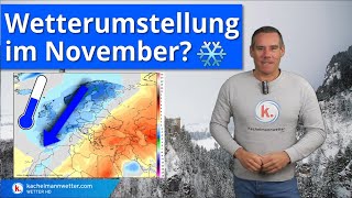 Wetterumstellung im November möglich  kippt es auf kälter [upl. by Noli]