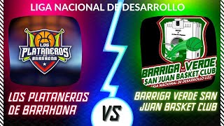 BARRIGA VERDE SAN JUAN BASKET CLUB VS LOS PLATANEROS DE BARAHONA [upl. by Eenaj]