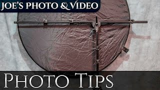 How To Set Up A Reflector Arm And Stand  Photography Tips [upl. by Four]