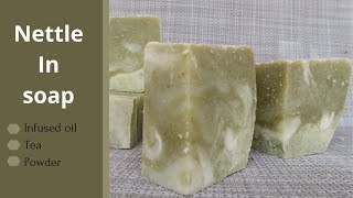 Testing Stinging Nettle in soap  How do you get the best color [upl. by Perkoff]