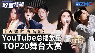 【收官盘点】《天赐的声音5》全季最受欢迎舞台TOP20出炉！TA后来居上竟成了第一？快看看和你心目中的排名相符吗？张碧晨 汪苏泷 杨宗纬 alin 徐佳莹 主题特辑 20240719 [upl. by Airdua52]