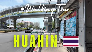 Wat Huahin to Huahin Market Village Mall  WALKING TOUR  Hua Hin Thailand  AsaNiPOV [upl. by Nalced]