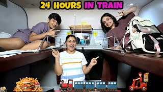 24 HOURS IN TRAIN  Family Travel Vlog  Aayu and Pihu Show [upl. by Ethelinda673]