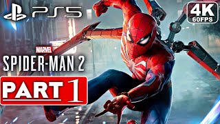 SPIDERMAN 2 Gameplay Walkthrough Part 1 4K 60FPS PS5  No Commentary FULL GAME [upl. by Notsrik]